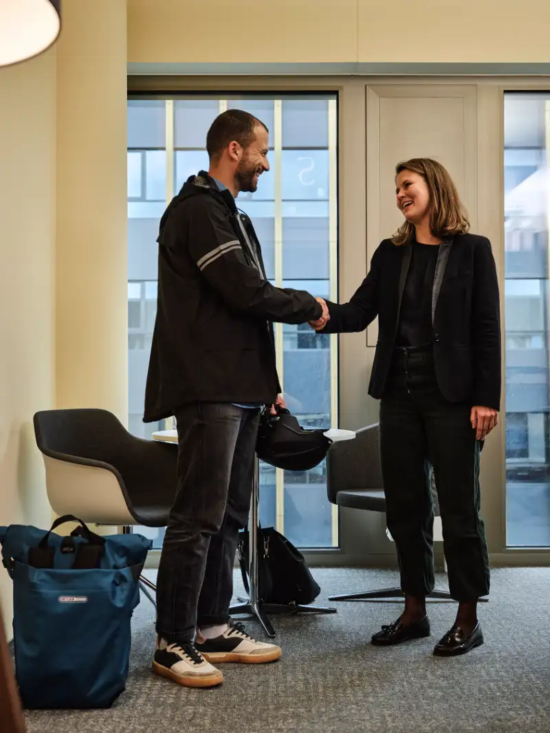 JobRad Büro Handshake