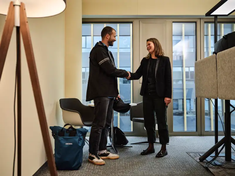 JobRad Büro Handshake