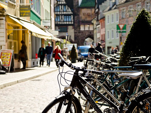 Fahrräder in Freiburg